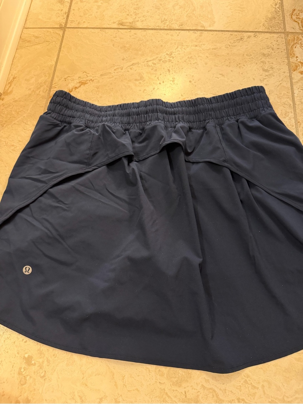 lululemon athletica Navy Circle Skater Skirt with Elastic Waist